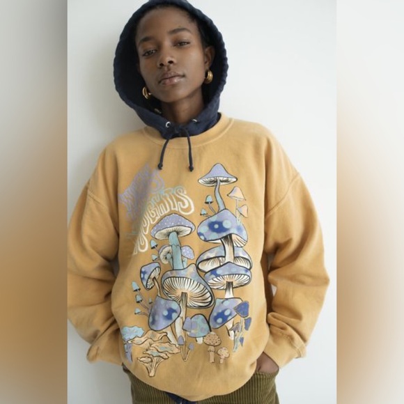 Urban Outfitters | UO Project Social T Warm Happy Thoughts Pullover Sweatshirt - Picture 9 of 14